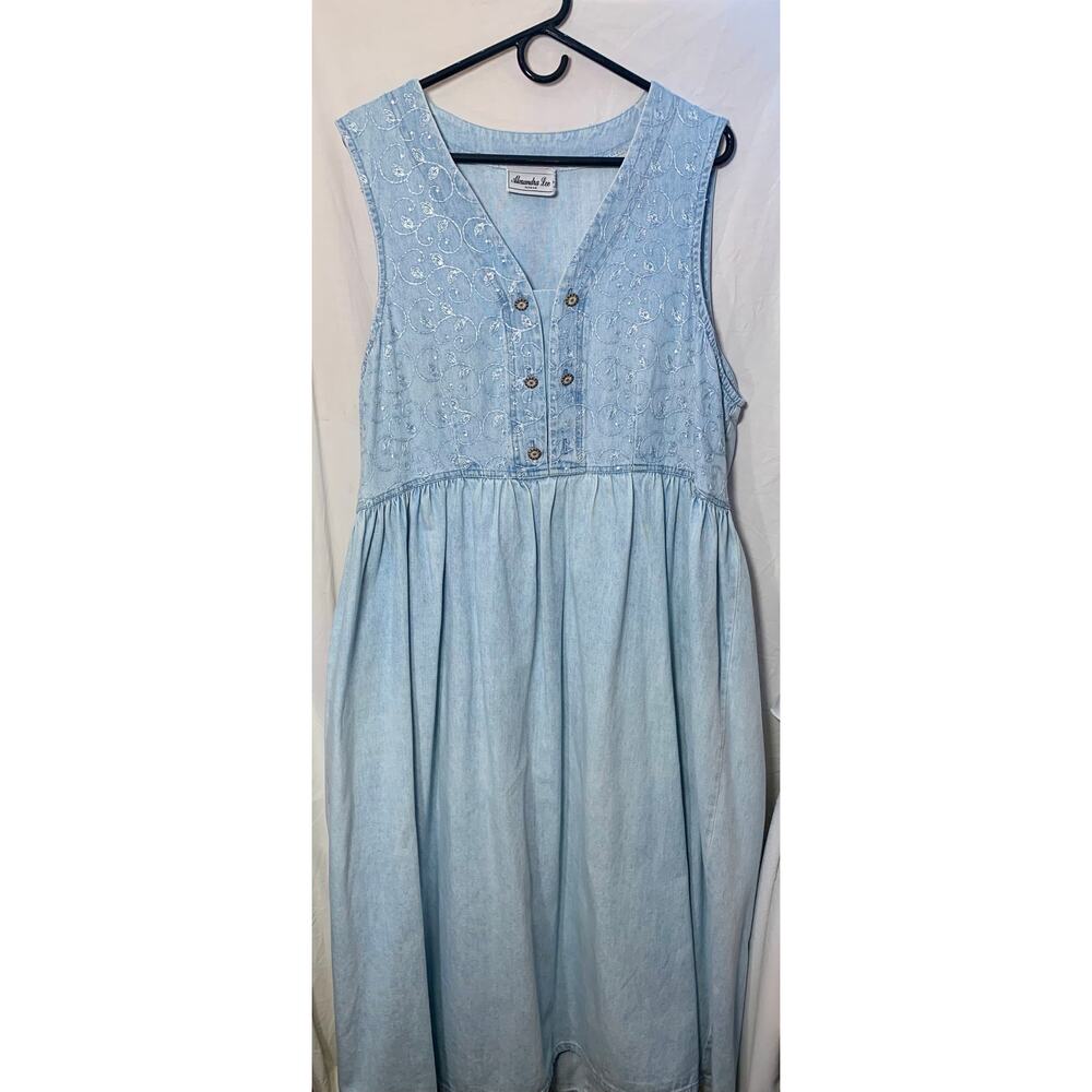 Vintage Alexandra Lee Denim Dress